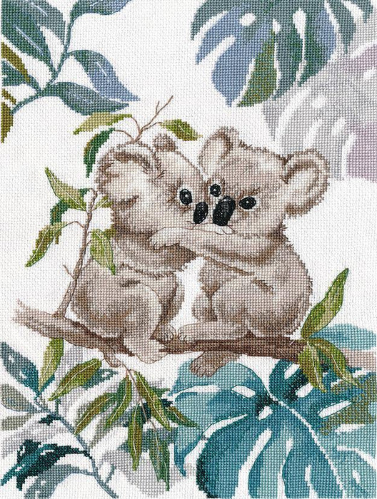 Koalas 1347 Counted Cross Stitch Kit - Wizardi