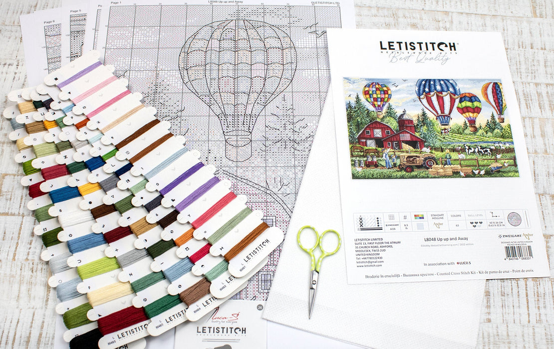 Up Up and Away L8048 Counted Cross Stitch Kit