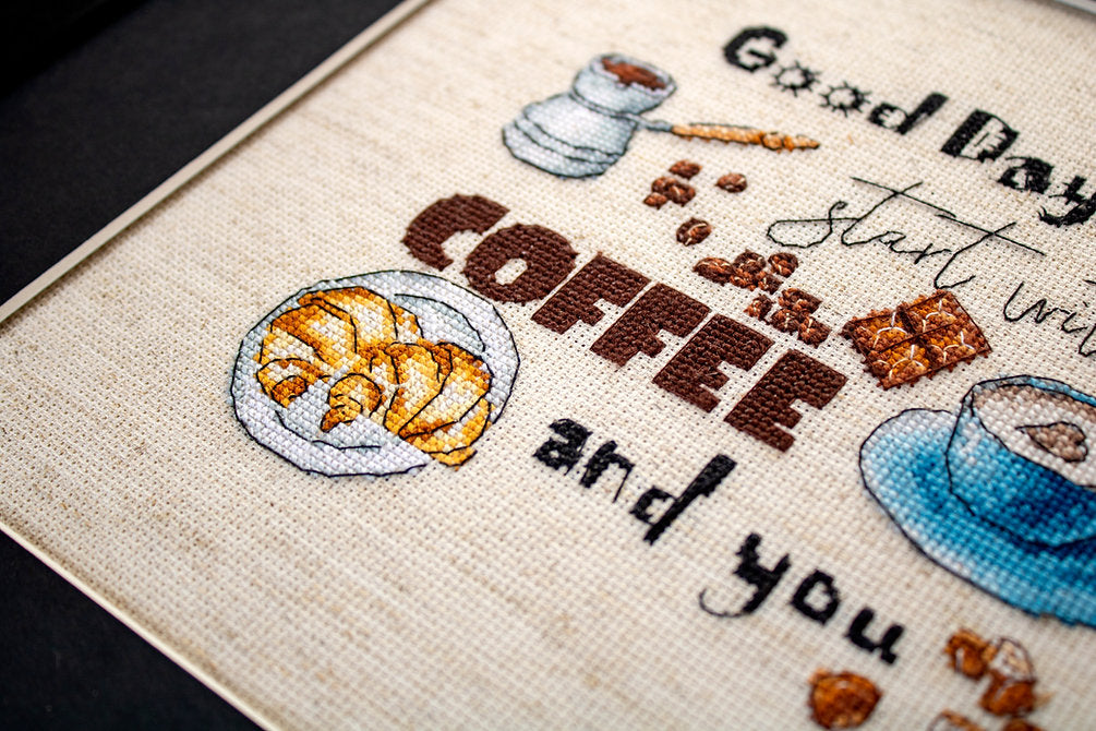 Counted Cross Stitch Kit Coffee Time Leti927