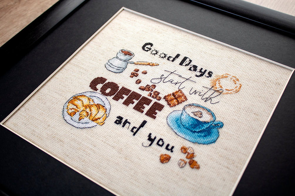 Counted Cross Stitch Kit Coffee Time Leti927