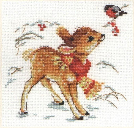 Little Deer 0-100 Cross-stitch kit - Wizardi