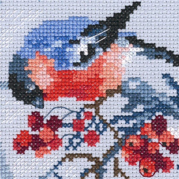 Bullfinches in Rowanberries M578 Counted Cross Stitch Kit