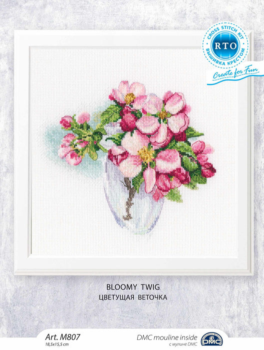 Bloomy twig M807 Counted Cross Stitch Kit