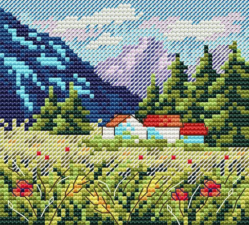 Mountain Landscape SM-614 Cross-stitch kit - Wizardi