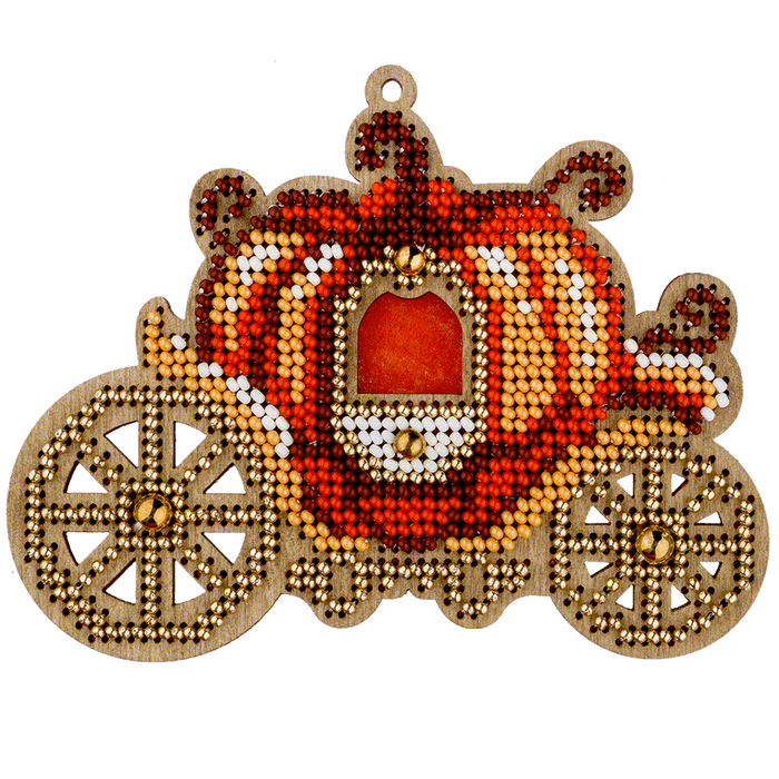 Bead embroidery kit on wood FLK-384