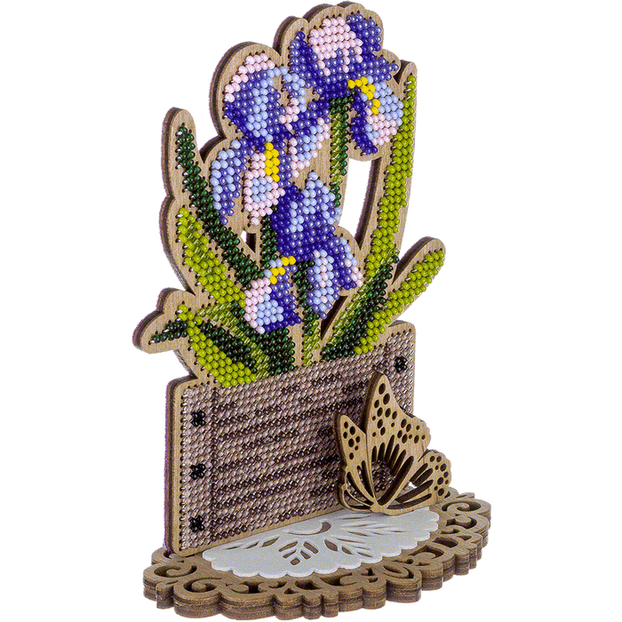 Bead embroidery kit on wood FLK-412