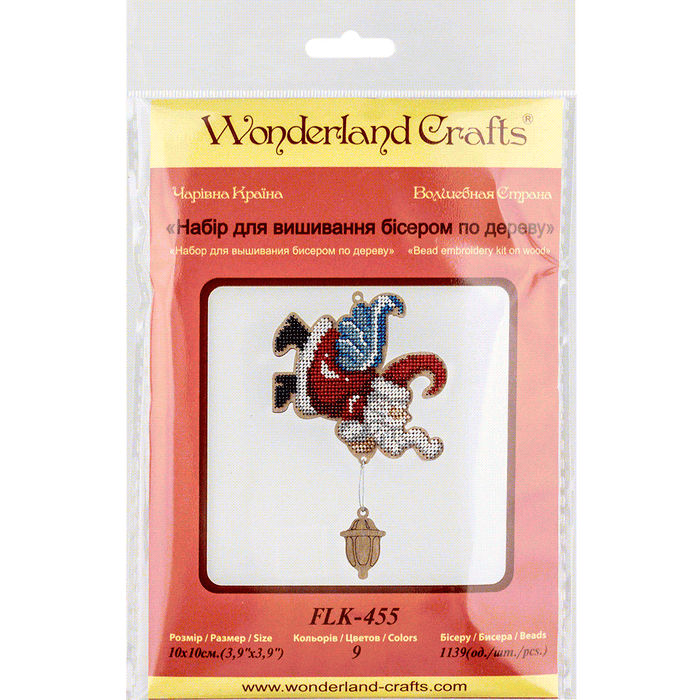 Bead embroidery kit on wood FLK-455