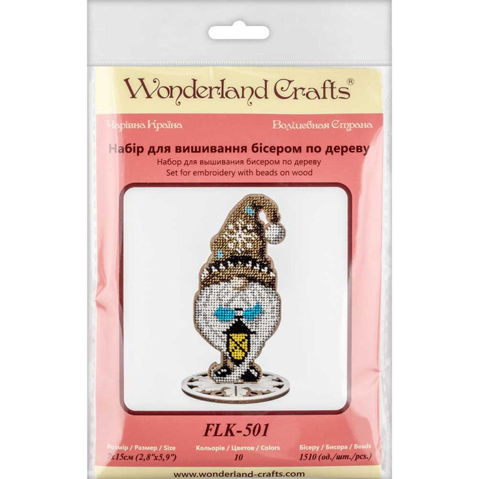 Set for embroidery with beads on wood FLK-501