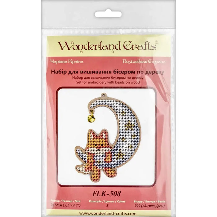 Set for embroidery with beads on wood FLK-508