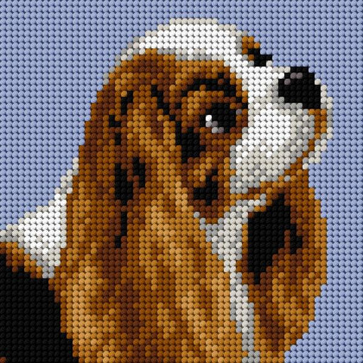 Needlepoint canvas for halfstitch without yarn Cavalier 2780D - Printed Tapestry Canvas - Wizardi