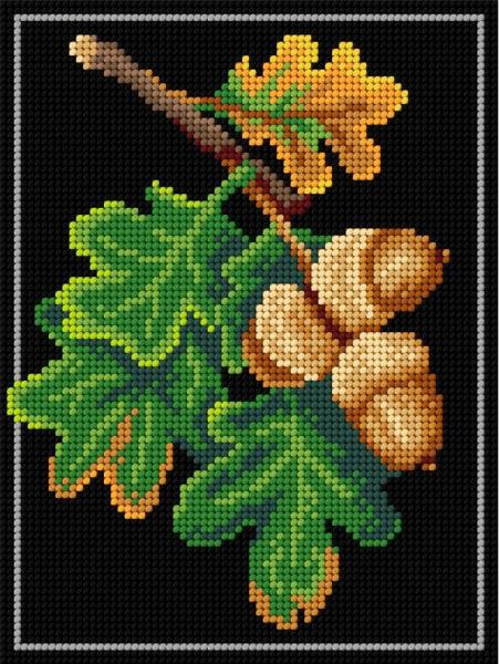 Needlepoint canvas for halfstitch without yarn  Oak 3247F - Printed Tapestry Canvas - Wizardi