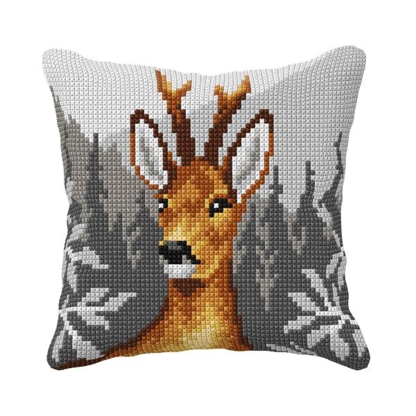 Needlepoint Cushion Kit  "Deer" 99014 - Wizardi