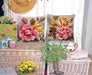 Needlepoint Cushion Kit  "Roses on the grey background" 9356 - Wizardi