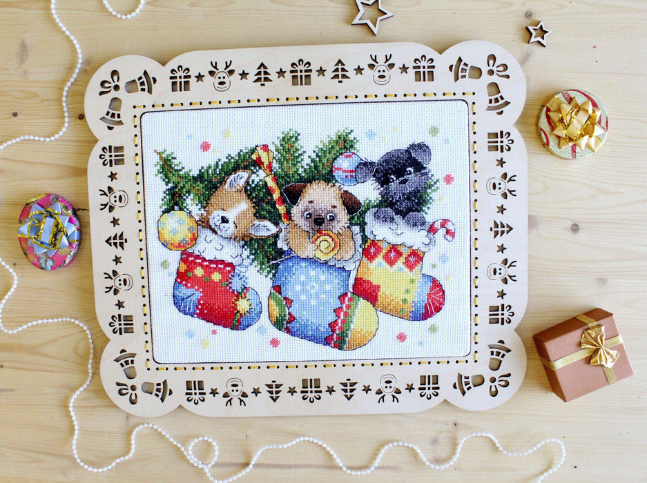 New Year Surprise SM-566 Cross-stitch kit - Wizardi