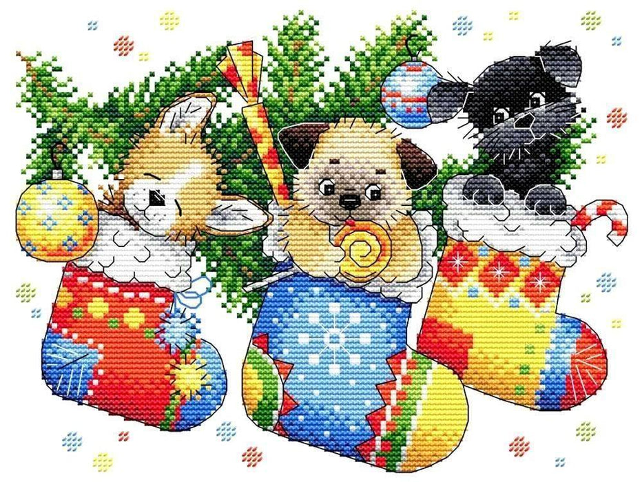 New Year Surprise SM-566 Cross-stitch kit - Wizardi