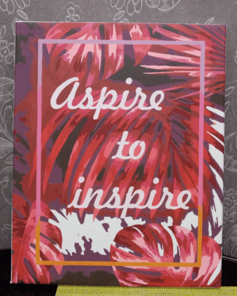 Painting by Numbers kit Crafting Spark Aspire to Inspire T002 19.69 x 15.75 in - Wizardi