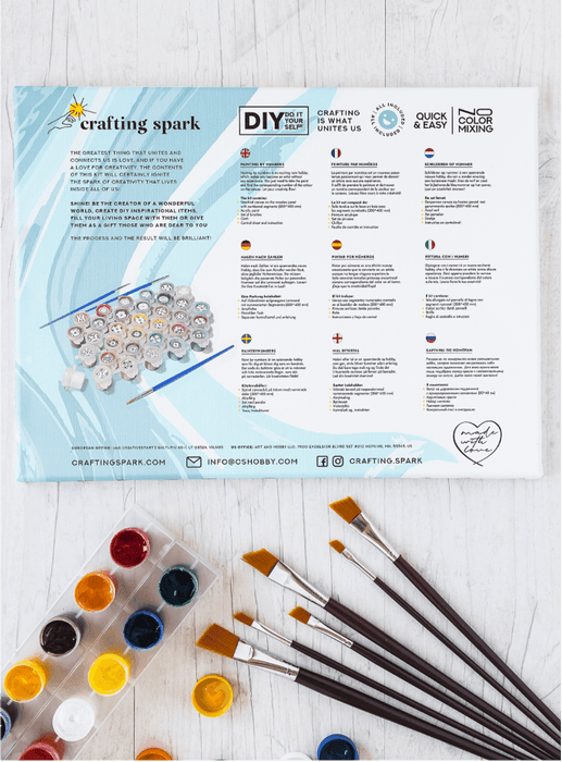 Painting by Numbers kit Crafting Spark Bike E008 19.69 x 15.75 in - Wizardi