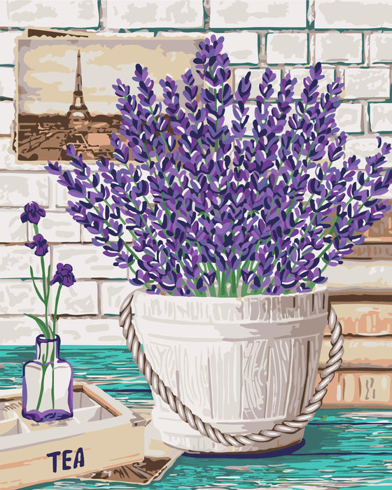 Painting by Numbers kit Crafting Spark Lavender Aroma B080 19.69 x 15.75 in - Wizardi