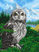 Painting by Numbers kit Crafting Spark Spring Owl H089 19.69 x 15.75 in - Wizardi