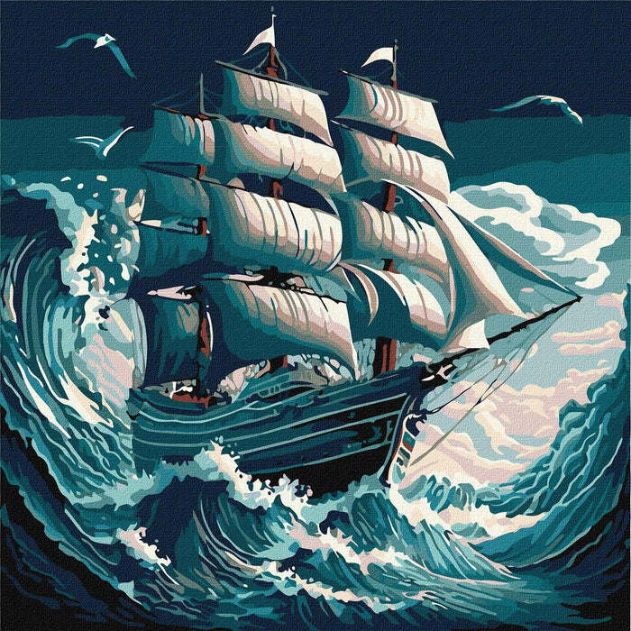 Painting by Numbers kit Storm on the sea KHO2775