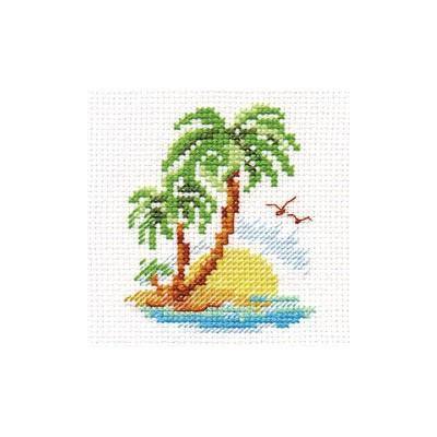 Palm Island 0-155 Cross-stitch kit - Wizardi