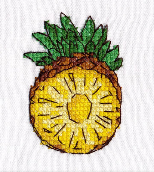 Pineapple 1234 Counted Cross Stitch Kit - Wizardi
