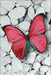 Pink Butterfly WD054  7.9 x 11.8 inches - Wizardi