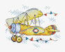 Plane Cross Stitch kit M-369 / SM-369 - Wizardi