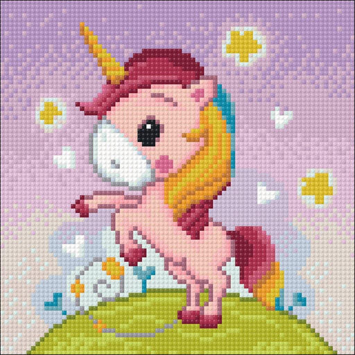 Playful Unicorn WD2531 7.9 x 7.9 inches - Wizardi