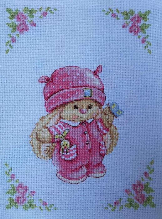 Rabbit Mi Baby Girl 0-188 Cross-stitch kit - Wizardi
