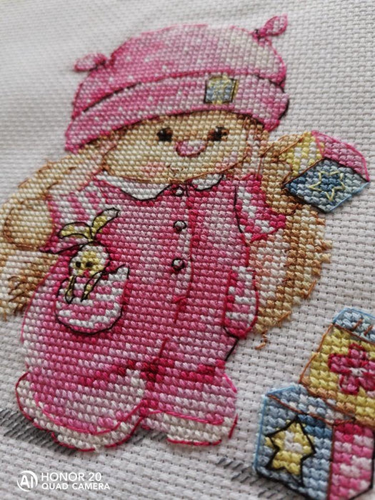 Rabbit Mi Baby Girl 0-188 Cross-stitch kit - Wizardi