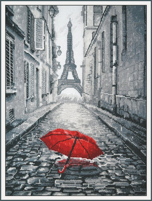 Rain in Paris  868 Counted Cross Stitch Kit - Wizardi
