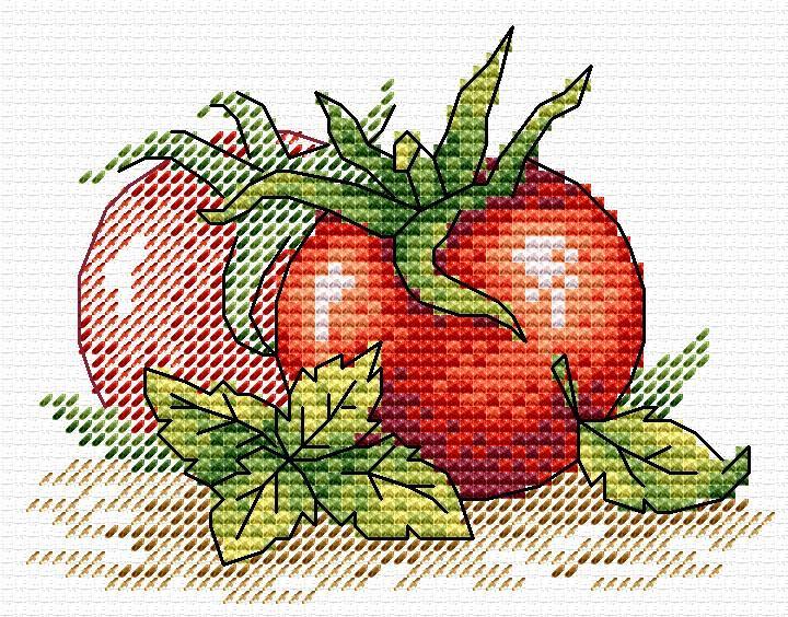 Ripe Tomato SM-435 Cross-stitch kit - Wizardi