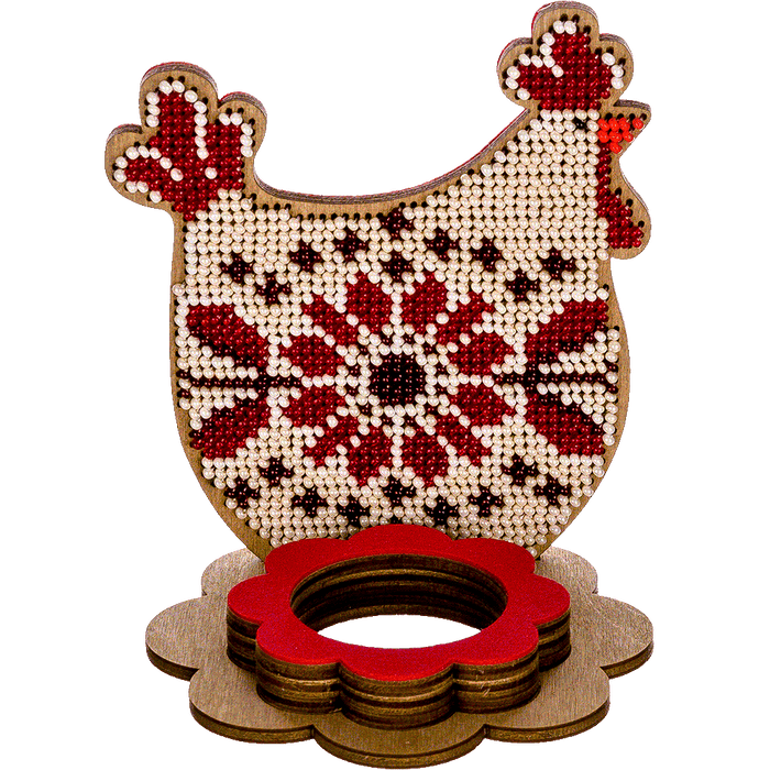 Set for embroidery with beads on wood FLK-266 - Wizardi