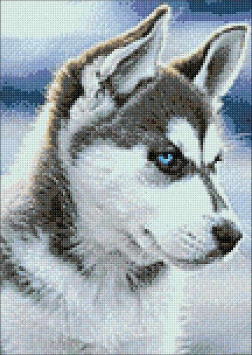 Snow Dog CS088 10.6 x 14.9 inches Wizardi Diamond Painting Kit
