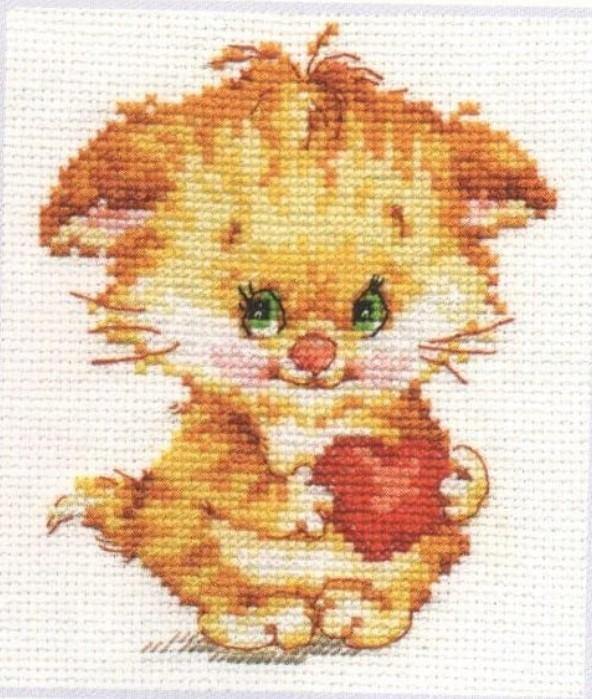 There are no words to tell about my love... 0-98 Cross-stitch kit - Wizardi