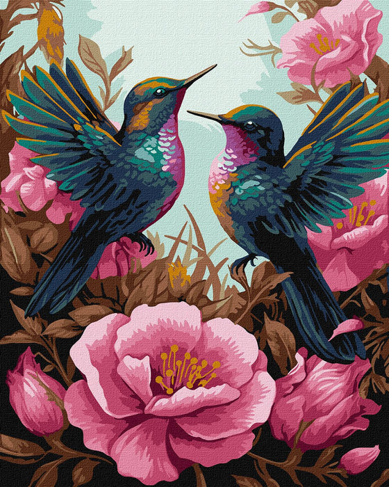Painting by Numbers kit Sophisticated hummingbirds KHO6566