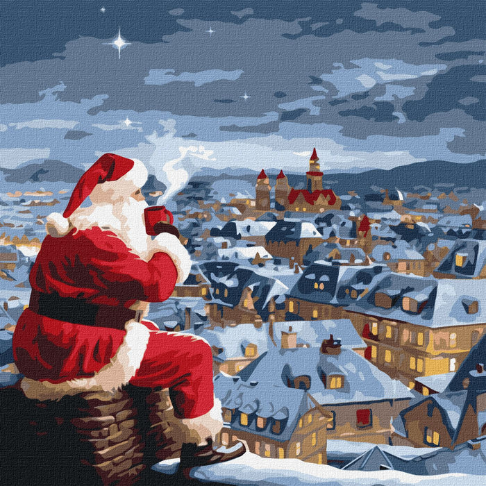 Painting by Numbers kit Christmas night KHO8352