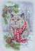 Winter Cat L8997 Counted Cross Stitch Kit - Wizardi