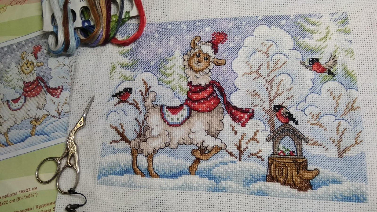 Winter Evening SM-590 Cross-stitch kit - Wizardi