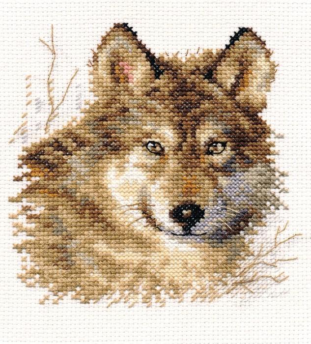 Wolf 1-27 Cross-stitch kit - Wizardi